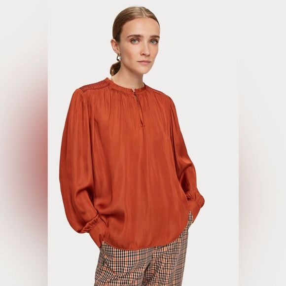 Scotch and Soda | Elegant Rust Blouse | size XL - Picture 1 of 9
